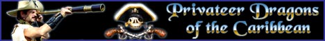 Privateer Dragons of the Caribbean web banner ad